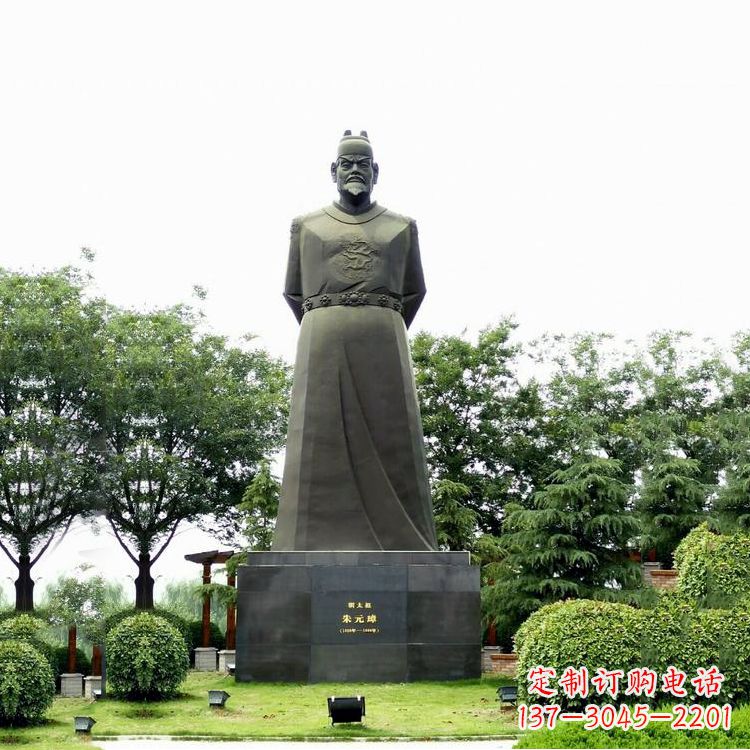 泰州明太祖石雕塑像