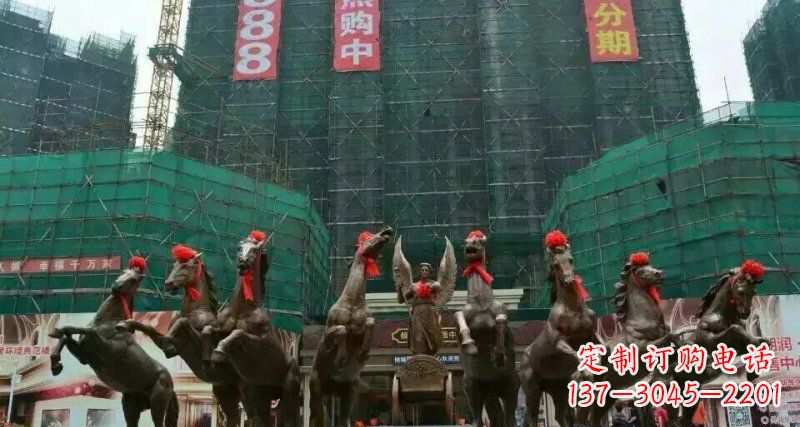 泰州阿波罗浪漫马群铜雕