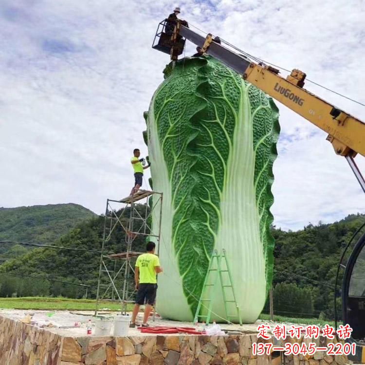 泰州白菜石雕凳给您的景观增添一份精致