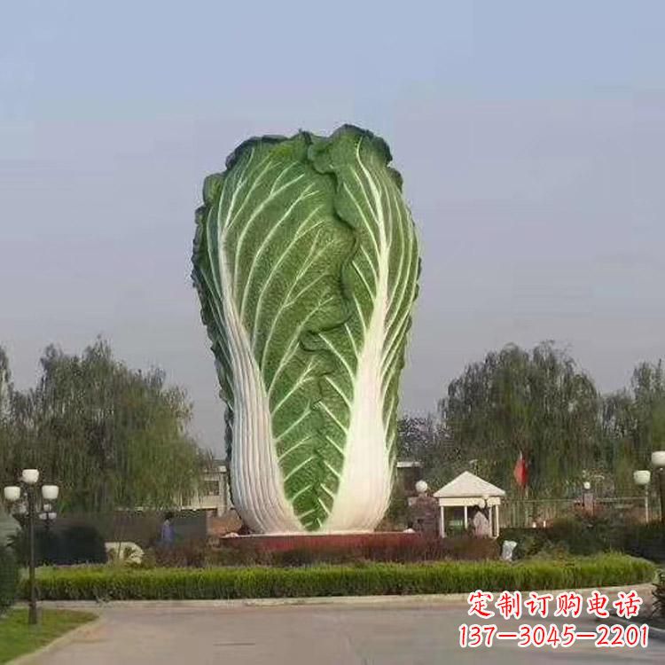 泰州新颖创意的玻璃钢白菜雕塑