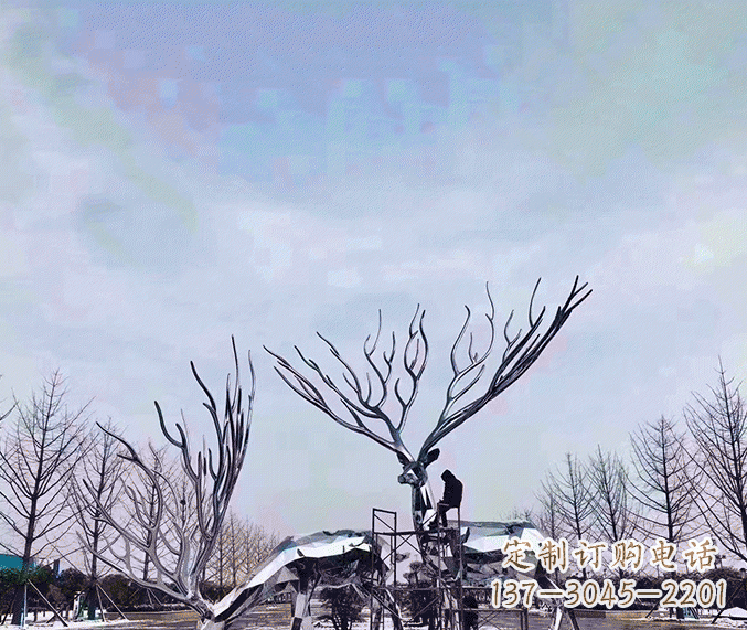 泰州鹿群立体雕塑