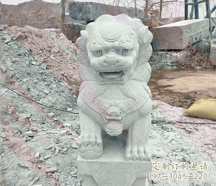 泰州公园石雕狮子