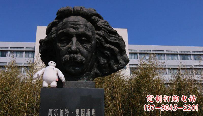 泰州艺术纪念——爱因斯坦头像铜雕
