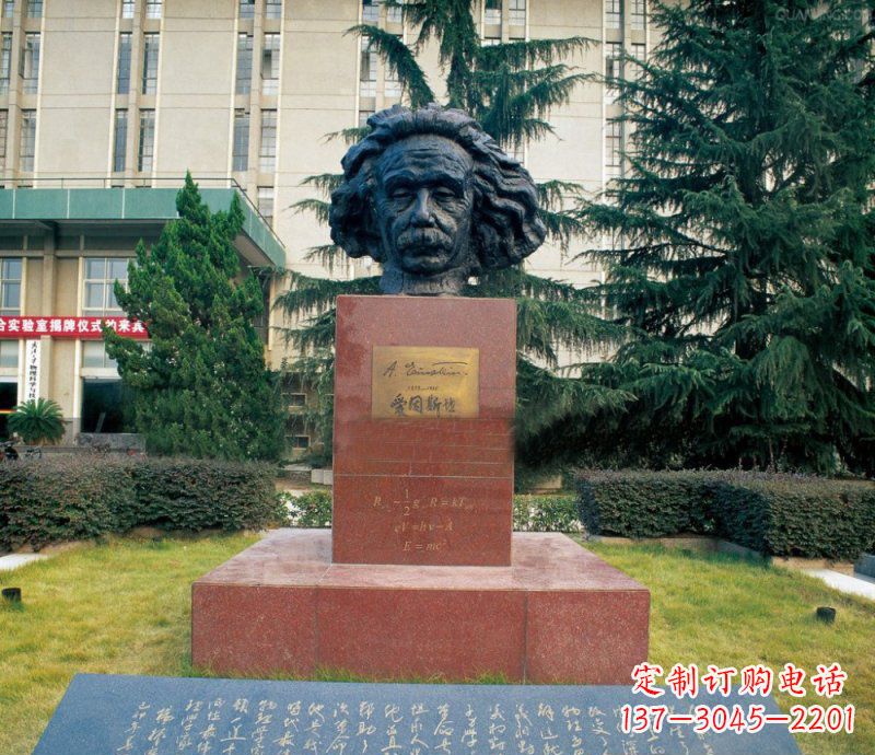 泰州爱因斯坦校园铜雕
