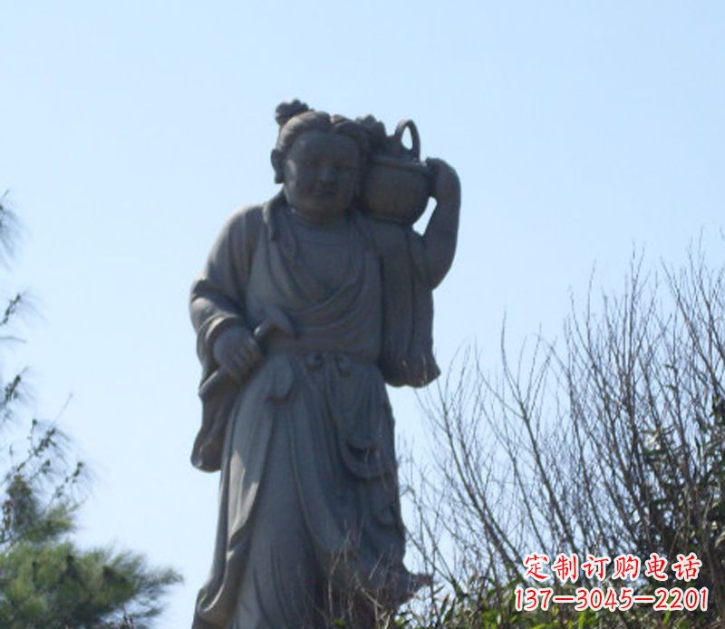 泰州八仙蓝采和石雕