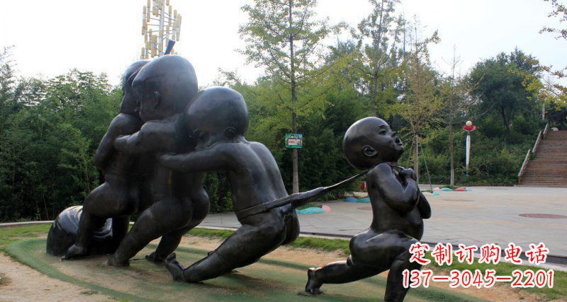 泰州萝卜街头铜雕的精美景观