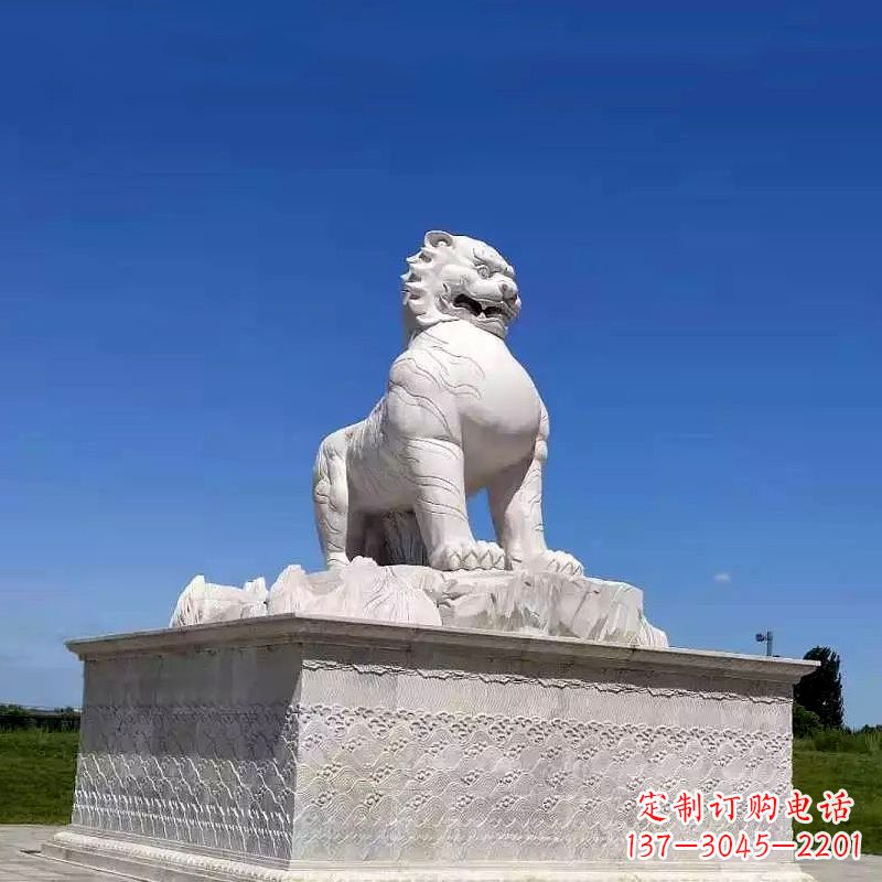 泰州白虎魅力古老神兽雕塑摆件