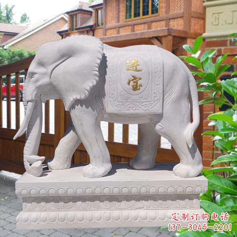 泰州雕刻大象精致的艺术品