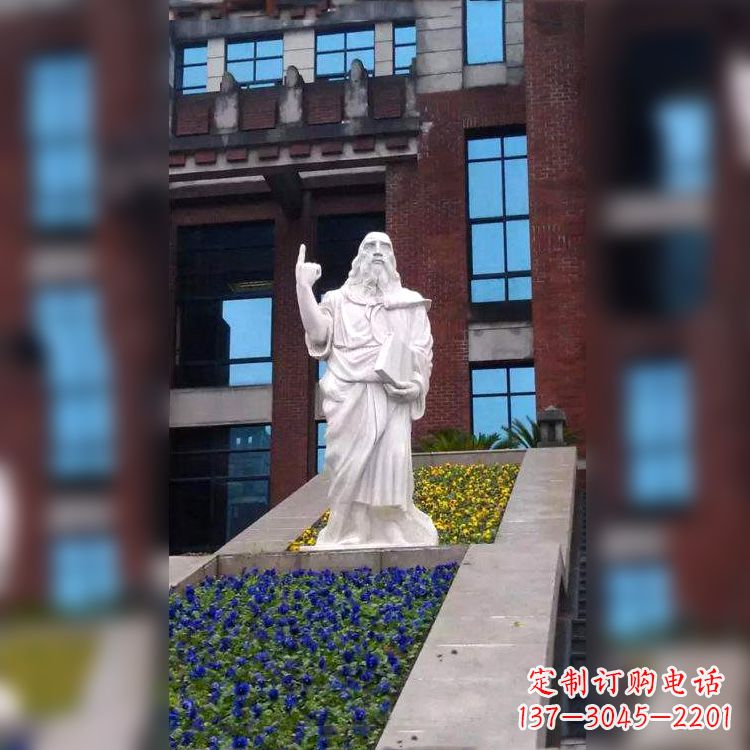泰州柏拉图精美石雕像,传承哲学大师的精神