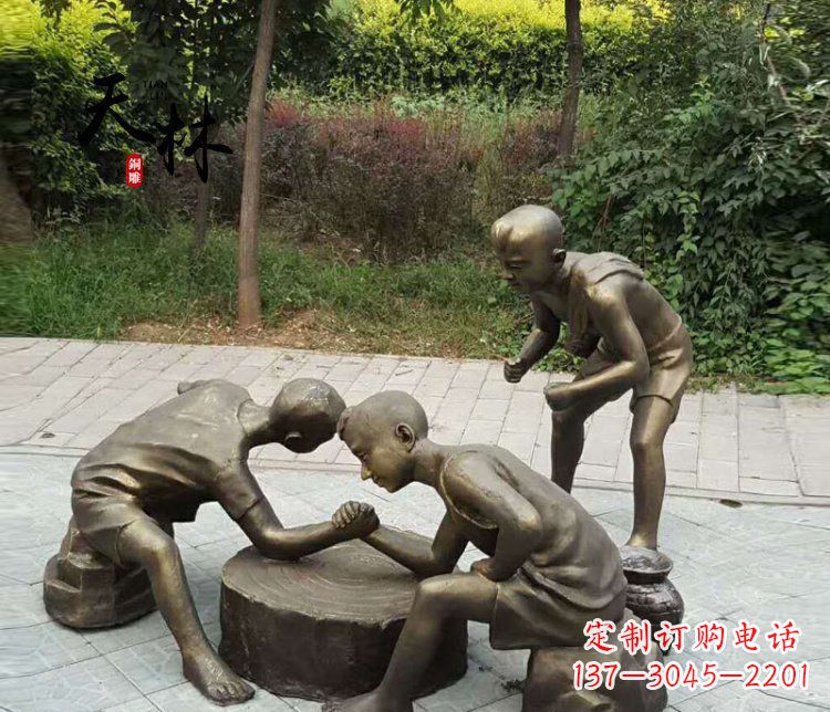泰州儿童公园铜雕