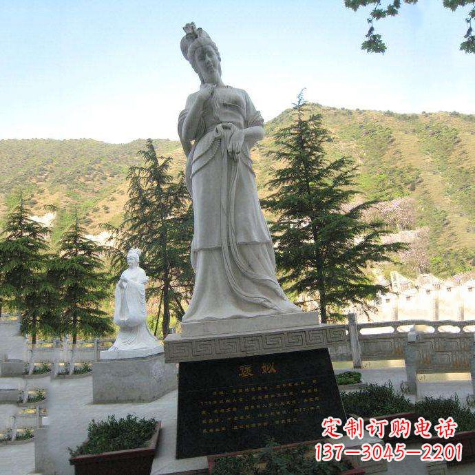 泰州褒姒雕像-中国古代知名美女“烽火戏诸侯”相关人物雕塑