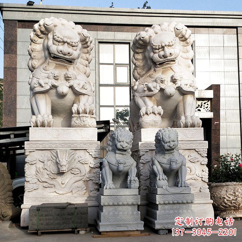 泰州石狮子雕塑——守护家园的看门神
