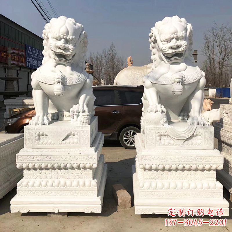 泰州北京汉白玉石狮子