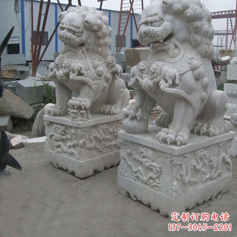泰州新狮子雕塑,传承北京青铜文化