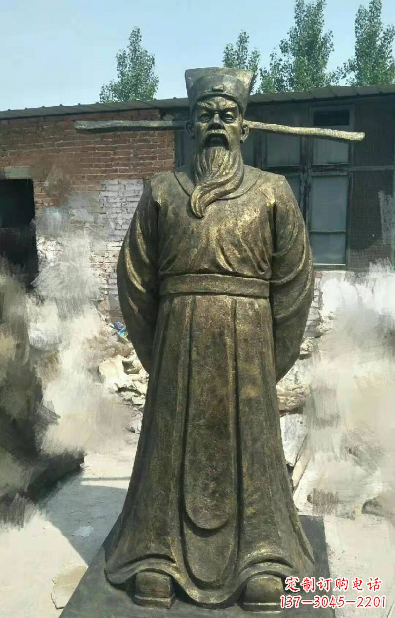 泰州包拯铜雕传承北宋历史精髓