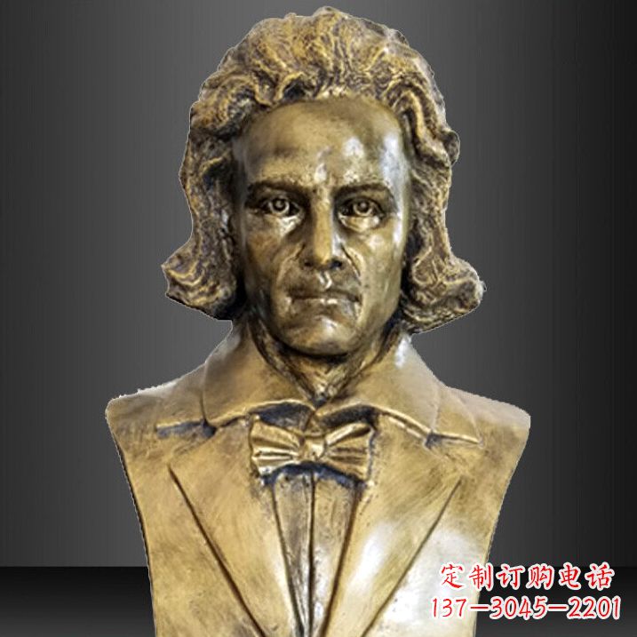 泰州贝多芬纯铜铸造名人胸像