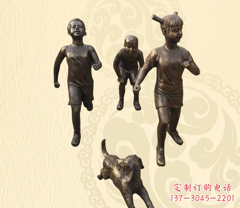 泰州“活力四射儿童铜雕”