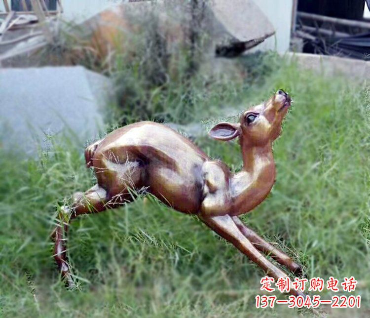 泰州精美玻璃钢仿铜动物摆件