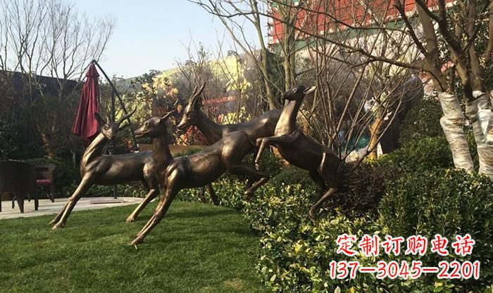 泰州“跃动的小鹿雕塑”