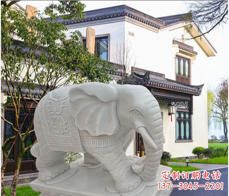 泰州大象汉白玉雕塑