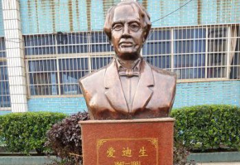 泰州爱迪生校园名人铜雕——传承创新精神，展现英雄风采