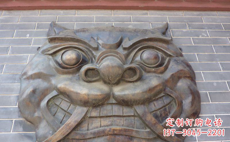 泰州狴犴古代神兽铜浮雕