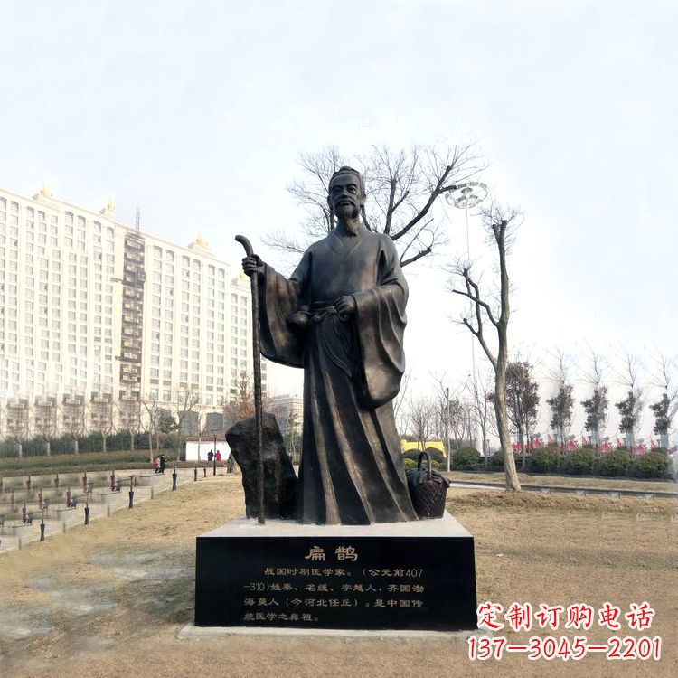 泰州扁鹊雕塑记录历史的精神符号