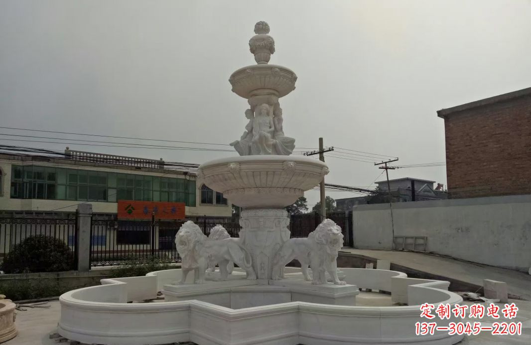 泰州别墅大型欧式喷泉石雕