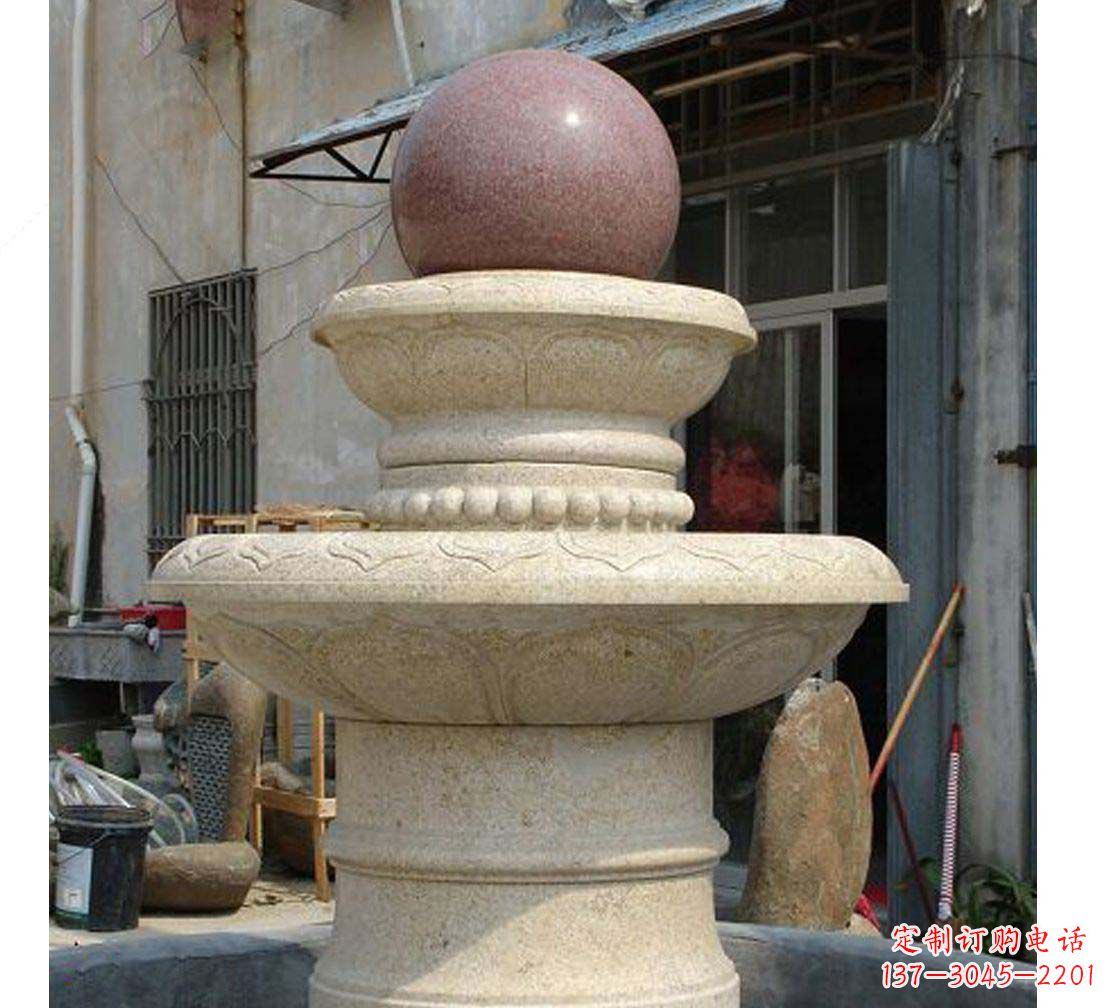泰州别墅景观装饰风水球喷泉雕塑
