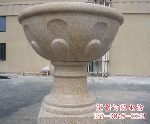 泰州别墅景观花盆石雕