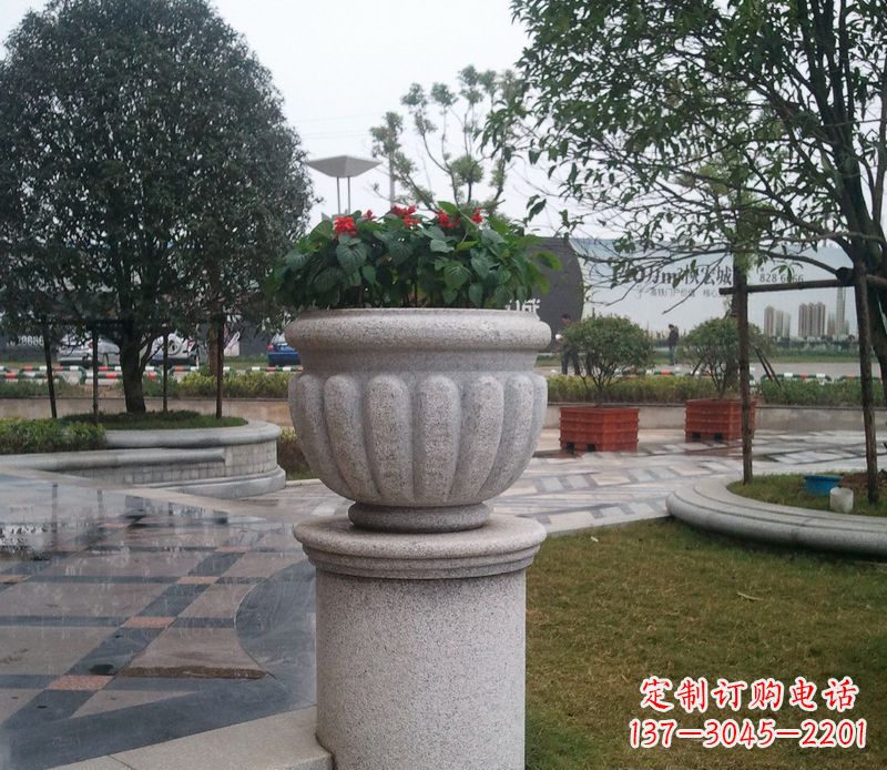 泰州精美大理石花盆