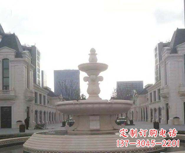 泰州别墅景观大理石喷泉石雕