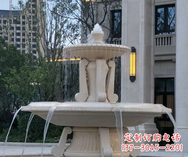 泰州精美玉石喷泉给家园带来恬静古朴