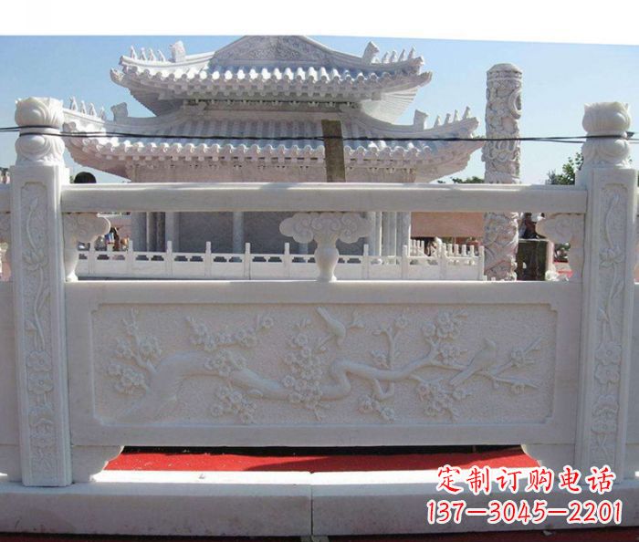 泰州汉白玉石栏板精美、细腻、质感十足