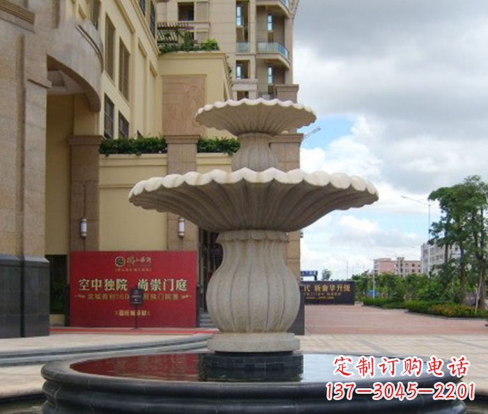 泰州喷泉石雕精美的欧式园林装饰