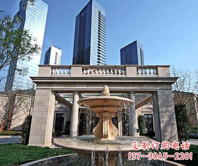 泰州喷泉石雕让你的别墅景观更加完美