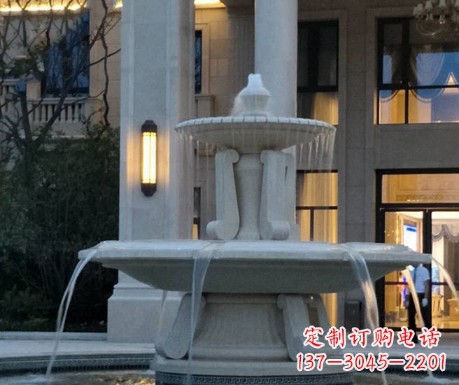 泰州别墅景观小区喷泉石雕