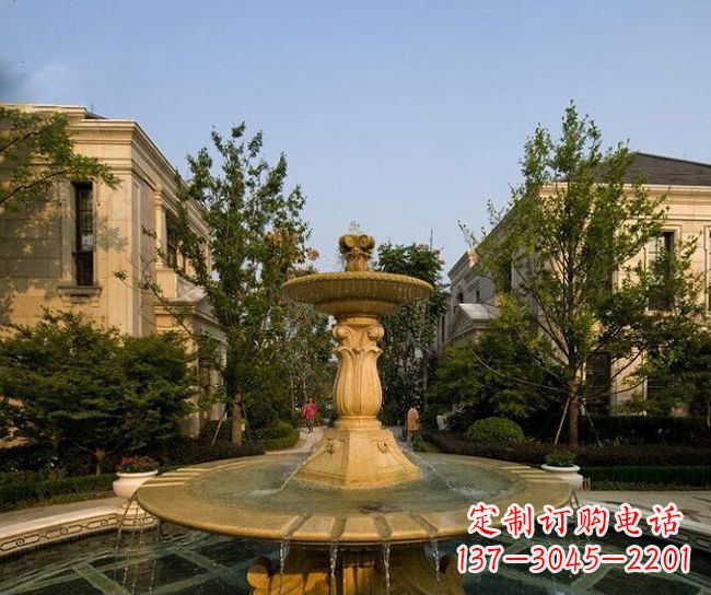 泰州别墅石雕大型喷泉雕塑 (2)