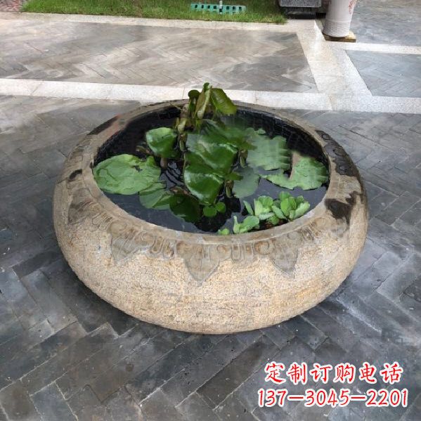 泰州经典古典仿古石雕鱼缸