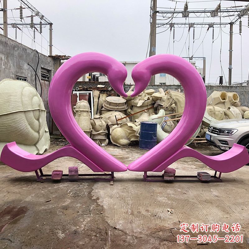 泰州玻璃钢天鹅雕塑