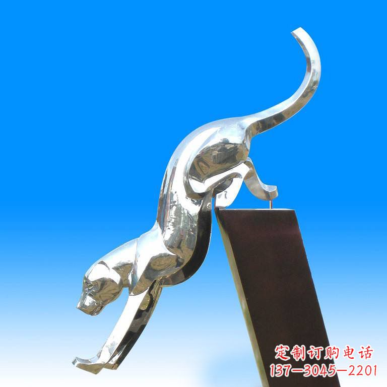 泰州玻璃钢豹子雕塑