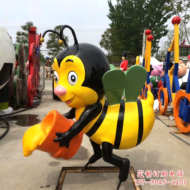泰州玻璃钢蜜蜂雕塑
