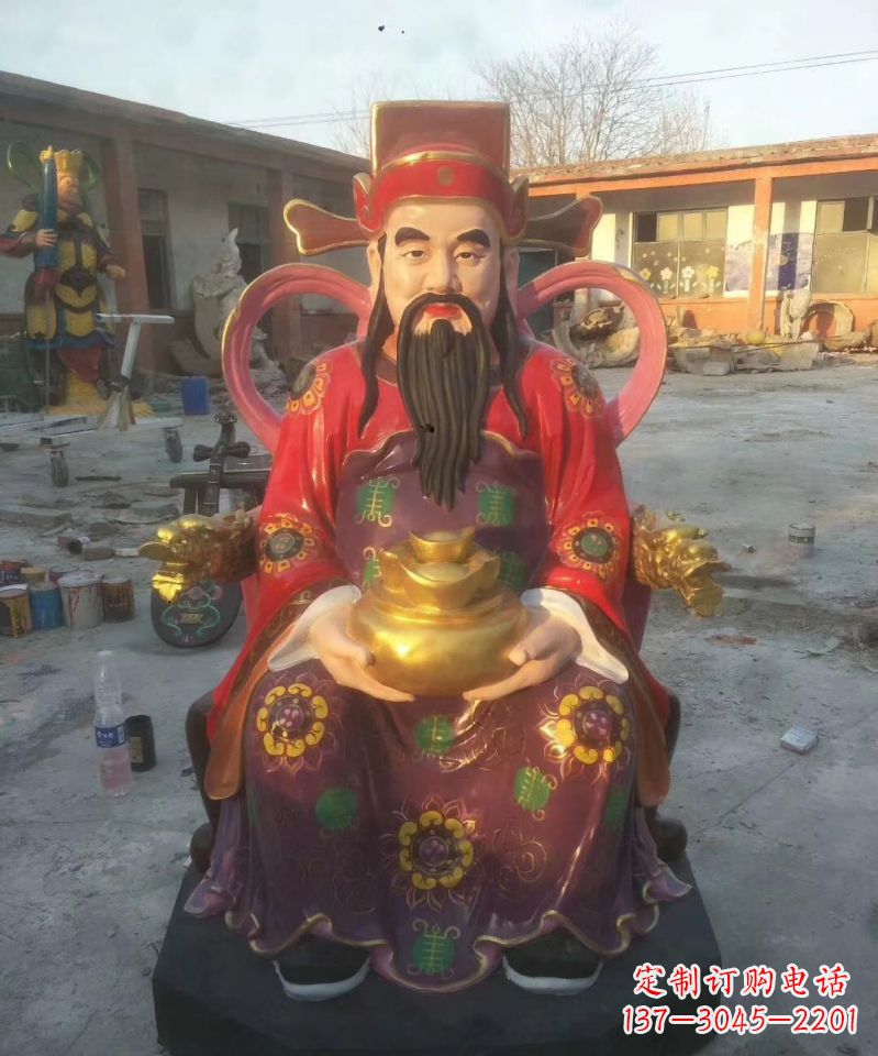 泰州财神玻璃钢彩绘