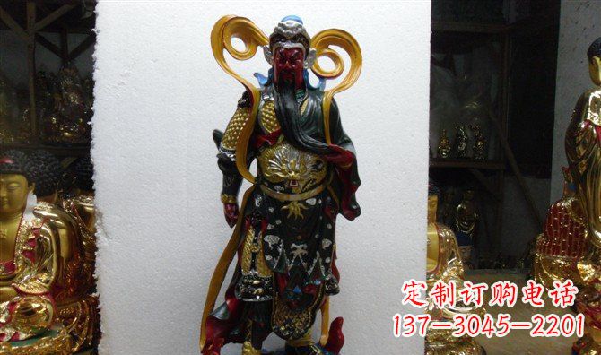 泰州关公玻璃钢彩绘刀
