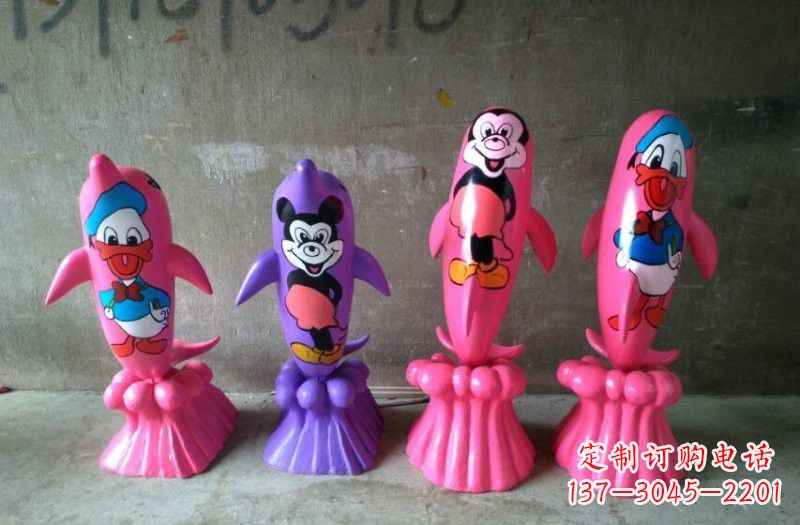 泰州玻璃钢海豚雕塑把海洋之美带到你家