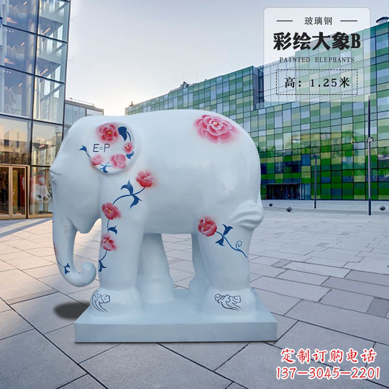 泰州玻璃钢大象雕塑——传承古老文明的象征