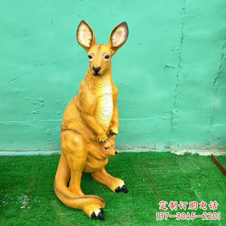 泰州玻璃钢袋鼠雕塑