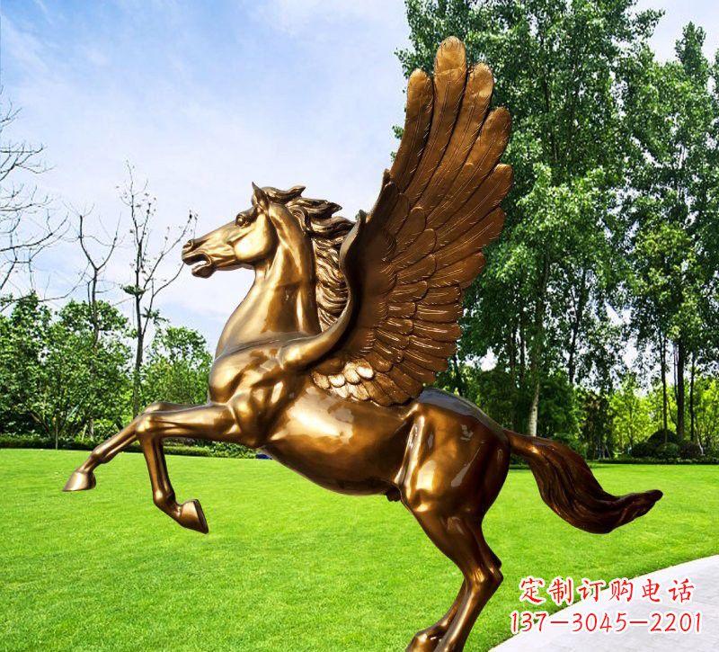 泰州玻璃钢仿铜动物马雕塑