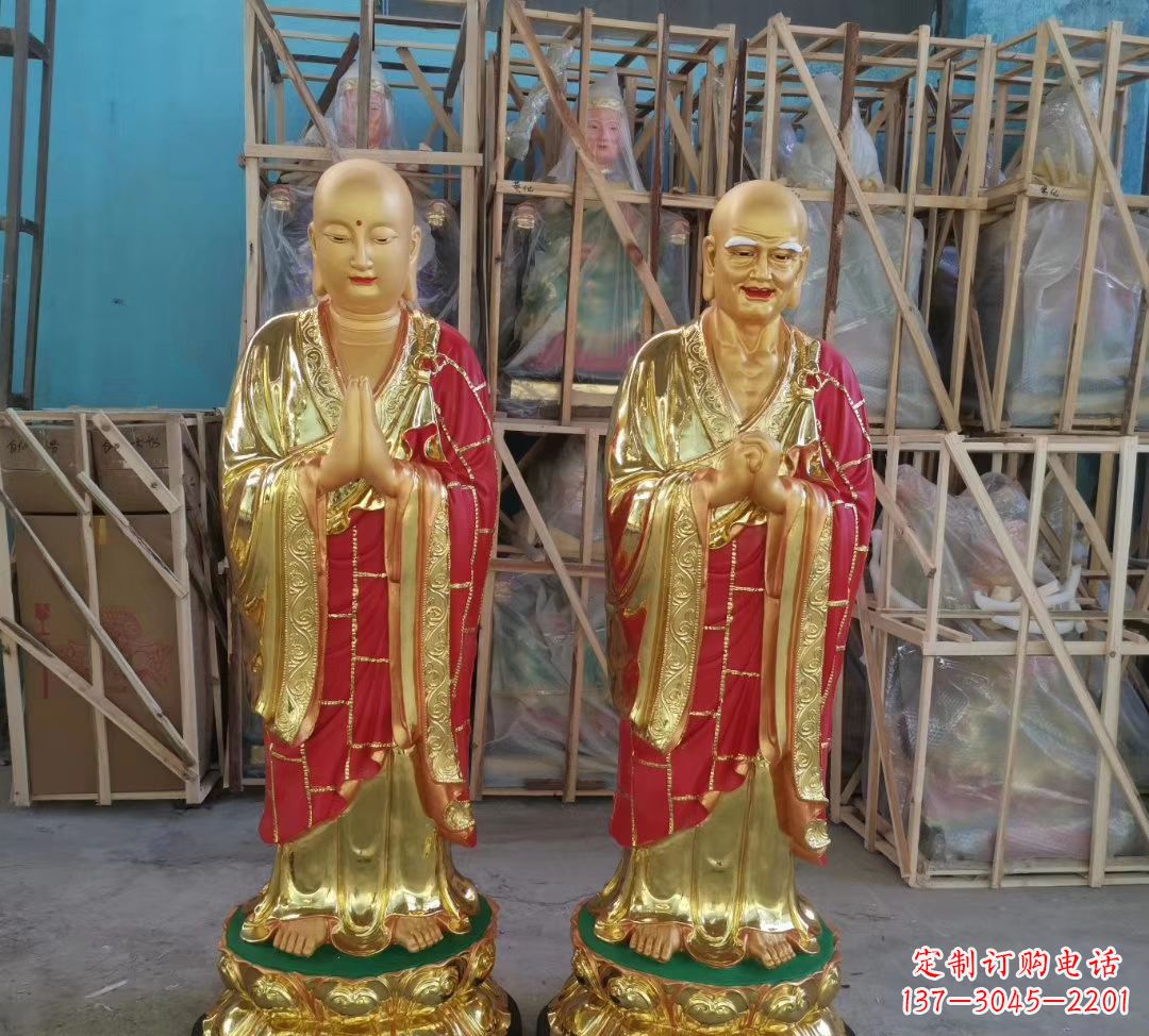 泰州玻璃钢仿铜佛像雕塑寺庙景观雕塑