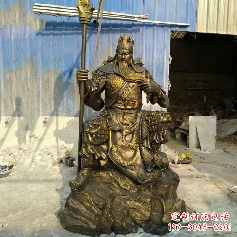 泰州玻璃钢制作的关羽雕塑